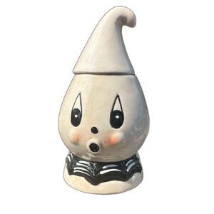 Halloween BOO Ghost Cookie/Candy Jar Johanna Parker New Trick Or Treat